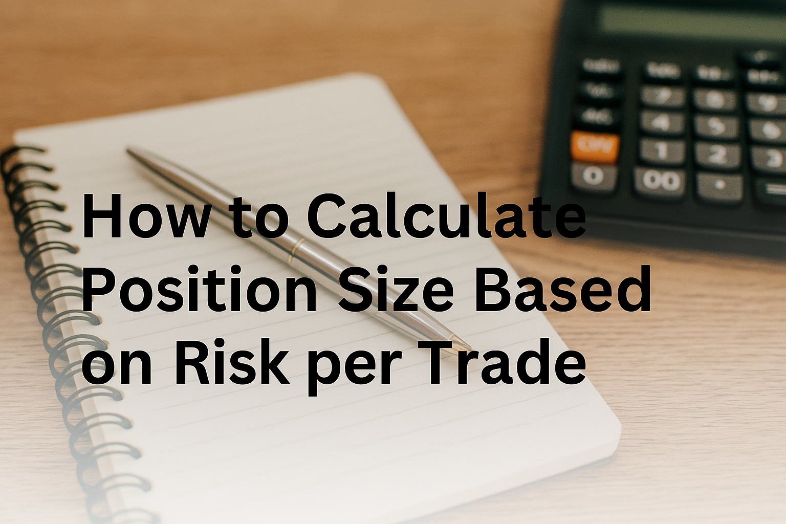 How to Calculate Position Size Based on Risk per Trade